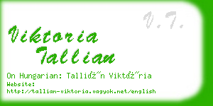 viktoria tallian business card